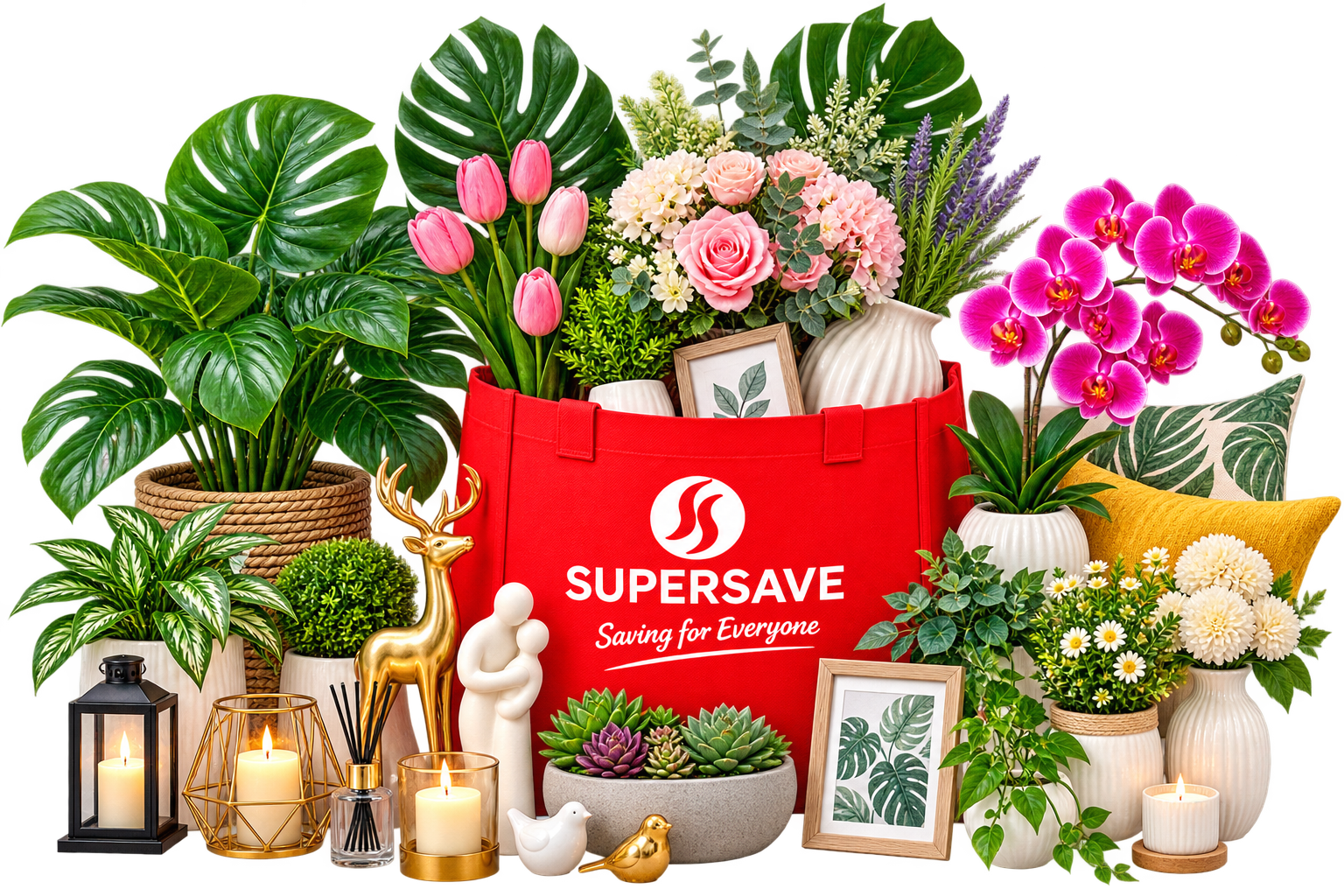 Artificial flowers and affordable home decorations